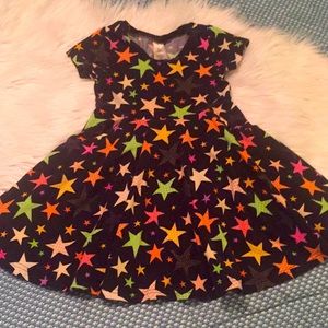 Eleanor Rose black stars dress 4t